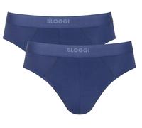Sloggi Pour des hommes Ever Ease Plaine Coton Slips - Bleu