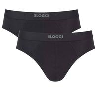 Sloggi Pour des hommes Ever Ease Plaine Coton Slips - Noir
