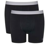 Sloggi Pour des hommes GO ABC Plaine Coton Cale on - Noir