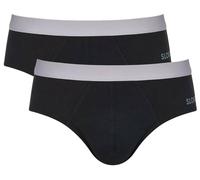 Sloggi Pour des hommes GO ABC Plaine Coton Slips - Noir