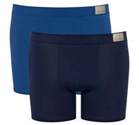 Sloggi Pour des hommes GO Natural Plaine Coton Cale on - Bleu