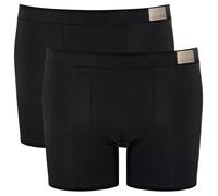 Sloggi Pour des hommes GO Natural Plaine Coton Cale on - Noir