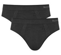 Sloggi Pour des hommes GO Smooth Plaine Coton Slips - Noir