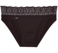 Sloggi - Pure Sense Luxe - Slip - Uni - Lot de 2 - Femme - Noir (222 Noir) - FR : 42 (Taille Fabricant : L)