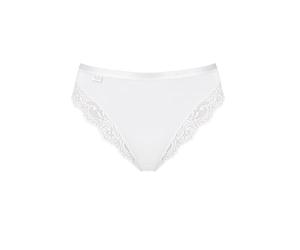 Sloggi Romance - Bikini - Uni - Femme - Blanc - FR: 38 (Taille Fabricant: FR: 38)
