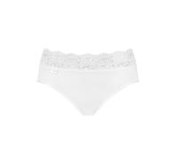 Sloggi SLW ROMANCE MID H, Slip Femme - 1 Unité, Blanc, 48