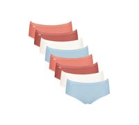 SLOGGI Slip 'Basic+' bleu clair / orange / merlot / blanc, Taille XL