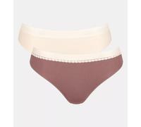 SLOGGI Slip 'GO' crème / marron, Taille 4XL-5XL