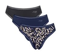 SLOGGI Slip 'Go Crush' beige / bleu nuit / gris clair / noir, Taille M