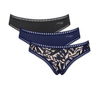 SLOGGI Slip 'Go Crush' beige / bleu nuit / noir, Taille XXL