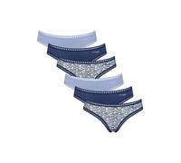 SLOGGI Slip 'GO Crush' bleu clair / bleu foncé, Taille XXL