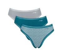 SLOGGI Slip 'Go Rush' bleu cyan / gris clair, Taille S