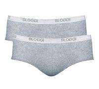 sloggi men Basic Midi 2P Slip, Black Combination, 6 (Lot de 2) Homme