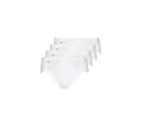 Sloggi Culotte Femme Chic Midi – Lot de 4 – Blanc – Taille 42 EU