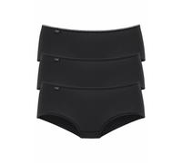 Sloggi Femme 24/7 Microfibre Midi C3p Culotte, Noir, 44 EU