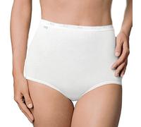 Sloggi Slip (Pack de 3) Femme, Blanc (White), 24