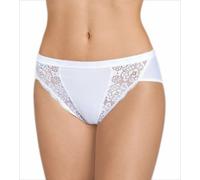 SLOGGI Slip Sgambato En Coton Avec Dentelle CHIC TAI 1 Pièce Blanc