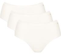 Sloggi Slips femme, lot de 3 - GO Daily Coton Midi 3P, Caleçon, Coton Stretch Blanc S