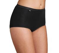 Sloggi sloggi Basic+ Maxi 4P, Culotte Taille haute Femme, Noir (BLACK 0004), 42 (Taille fabricant: 40) Lot de 4