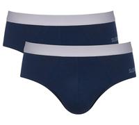 Sloggi Slip Homme GO ABC 2.0 Pack de 2 Bleu Taille L