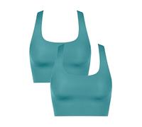 SLOGGI Soutien-gorge ' ZERO Feel 2.0 Racer Top ' turquoise / pétrole, Taille 70