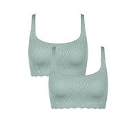 SLOGGI Soutien-gorge ' ZERO Feel Bliss Top ' bleu / gris, Taille 70