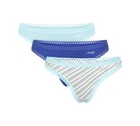 SLOGGI String bleu / bleu roi / bleu pastel / jaune pastel / blanc, Taille L