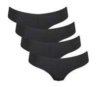 Sloggi String Dames, 4er Paquet - Zero Microfibre 2.0 String, Microfibre, Oeuf