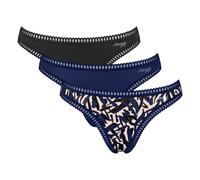 SLOGGI String 'Go Crush' sable / bleu nuit / noir, Taille L