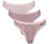 Sloggi Strings femme, lot de 3 - GO Crush String C3P, Caleçon, Coton stretch Rose M