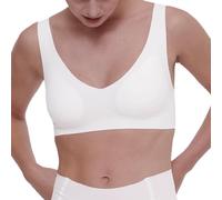 Bralette sans armatures blanc à col V Blanc XL