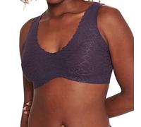 Sloggi Zero Feel Lace 2.0 Bralette Femme, BLUEBERRY, L