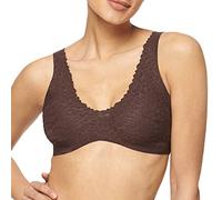Sloggi Zero Feel Lace 2.0 Bralette Femme, Ebony Brown, XL