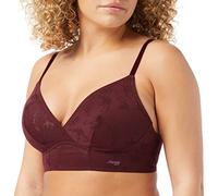 sloggi Zero Lace 2.0 Longline Bra Soutien-Gorge, Opaque, Bordeaux, XL Femme
