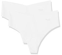sloggi ZERO Microfibre H Hipstring C2P, Shorty Femme, Ecru, Taille L, Lot de 2
