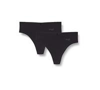 sloggi ZERO Modal H Hipstring C2P, Shorty Femme, Noir, Taille S, Lot de 2