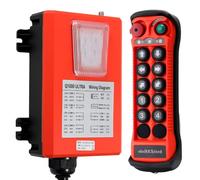 sloHEXtted Q1000 Ultra Télécommande sans fil industrielle pour grue 28-465V | Télécommande multifonction 10 boutons pour grue à tour grande grue portique palan multicanal machines de levage génie civil