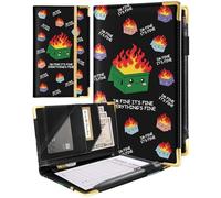 Slohif Livre de serveur pour serveuse - Joli livre de service avec poche zippée - Accessoires en cuir - Livre de chèques de serveur de restaurant - Livret de serveur de serveur - Boîte à tickets