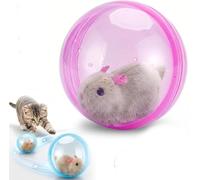 sloiaz 2026 Nouvelle Balle Interactive à roulement Automatique for Chat, Jouet électrique Mobile for Animaux de Compagnie simulé Roulant à 360 °, Jeu de Poursuite en intérieur(Pink,Mouse-A)