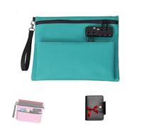 sloiaz Sac de Voyage avec Serrure, Sac à Main antivol Double Couche avec Code à 3 Chiffres, Pochette for espèces, Sacs de Voyage avec Serrure for Objets personnels, Sacs à Dos(Blue)