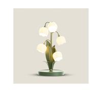 SLOKFV5 luminaire Lampe de Table à Fleurs 5 Lily de la Lampe de Chevet de la vallée 3 Modes de Couleurs LED LECTRE VILTAGE Vintage Vintage Lampe pour Chambre SOI Bureau