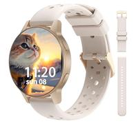 SLOKSFil 2025 Montre Connectée Femme Ronde 1.27" Smartwatch Moniteur de Fréquence, avec Appel Bluetooth 100+ Sport Mode 24H Fréquence Cardiaque Suivi du Sommeil Podometre Android iOS