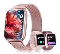 SLOKSFil Montre Connectée Femme, 1.27" TFT Con Appel Bluetooth Smart Watch Femme, 24H Fréquence Cardiaque, Sommeil, 120+ Modes Sportifs, Podomètre, IP68 Android/iOS Android (Silber)