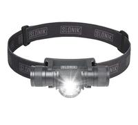 SLONIK - Faisceau réglable - Lampe frontale LED rechargeable de 500 lumens - Batterie 2200 mAh - Phare léger, durable, étanche et résistant à la poussière - Faisceau de 91,4 m - Équipement de camping
