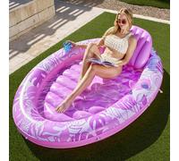 Sloosh - Flotteur gonflable pour piscine de bronzage - 178 x 127 cm - Ovale - Pour adultes
