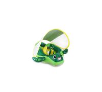 Sloosh Flotteurs de natation pour bb avec auvent amovible, flotteur gonflable pour piscine pour bb, motif tortue de mer, anneau de flotteur p