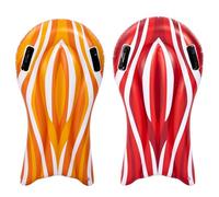 SLOOSH Lot de 2 Planches de Bodyboard gonflables pour toboggans Aquatiques, Planches de Surf gonflables pour Piscine, flottants pour Piscine, Jouet Aquatique d'été pour Enfants(Rouge et Orange)