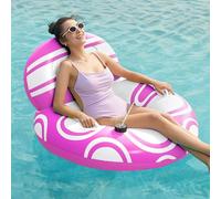SLOOSH Piscine Gonflable Sloosh avec Grand Dossier, Chaise Flottante avec canapé pneumatique avec poignée et Porte-gobelet, Radeau Gonflable Flottant pour Piscine d'été pour Adultes