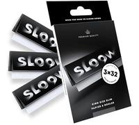 SLOOW Lot de 3 Carnets de Feuilles SLIM à Rouler, 3 Paquets de 32 Papiers à Rouler, 96 Feuilles King Size, Qualité Premium, Préservation des Saveurs, Marque Française, 40682015
