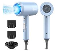 Slopehill Sèche-Cheveux Ionique, Moteur Ac Professionnel/Faible Bruit/Longue Tenue, Air Froid, 3 Températures/ 2 Vitesses, Pour La Famille Et Le Salon (Gris)